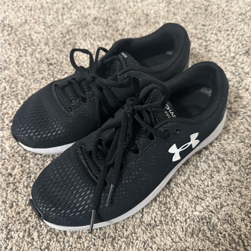 Black Under Armor Charged Pursuit Running Shoes